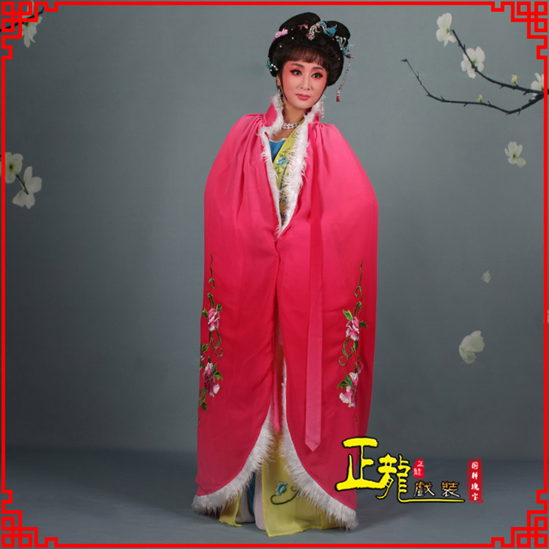 雨山小花旦绣花斗篷 花旦披风