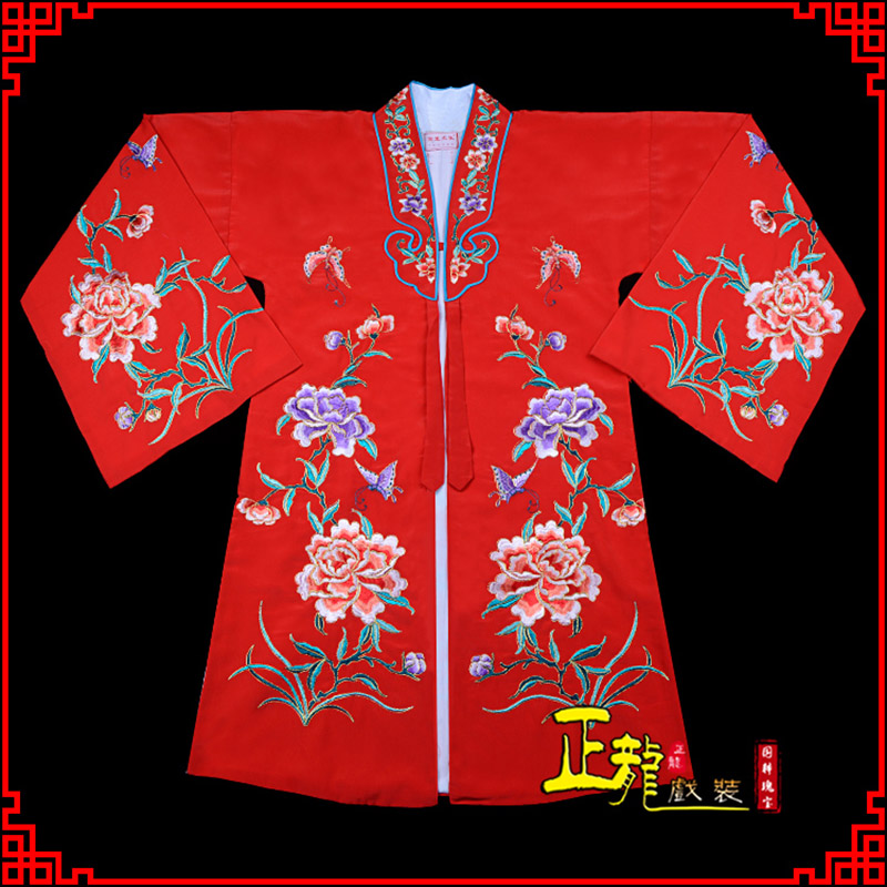 雨山青衣花旦戏服 好绉小叶牡丹女披